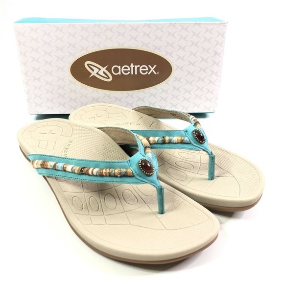 aetrex hazel thong sandal